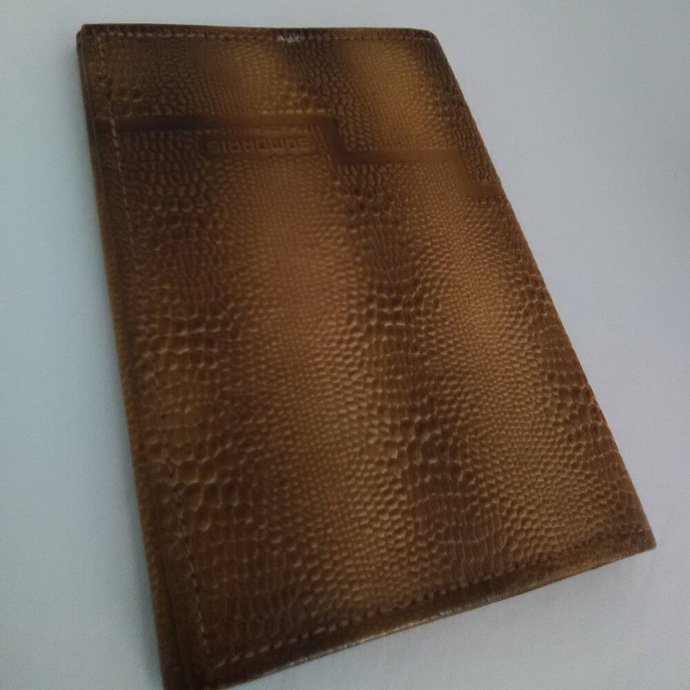 Somdaris Vintage Faux Leather Men's Wallet  Color Brown NWOT